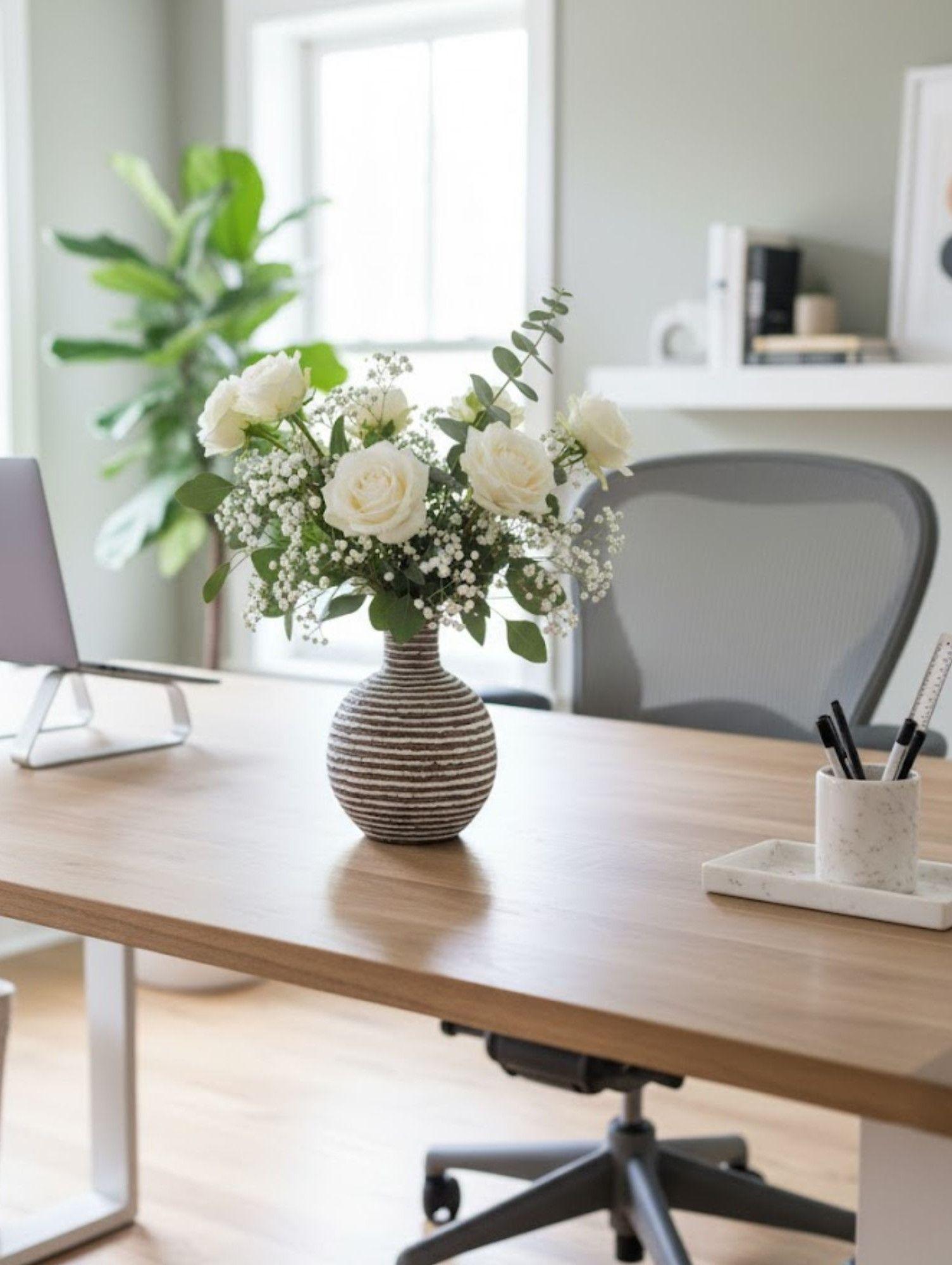 Florero Decorativo Jarrón Moderno Estilo Artesanal Jhn-5