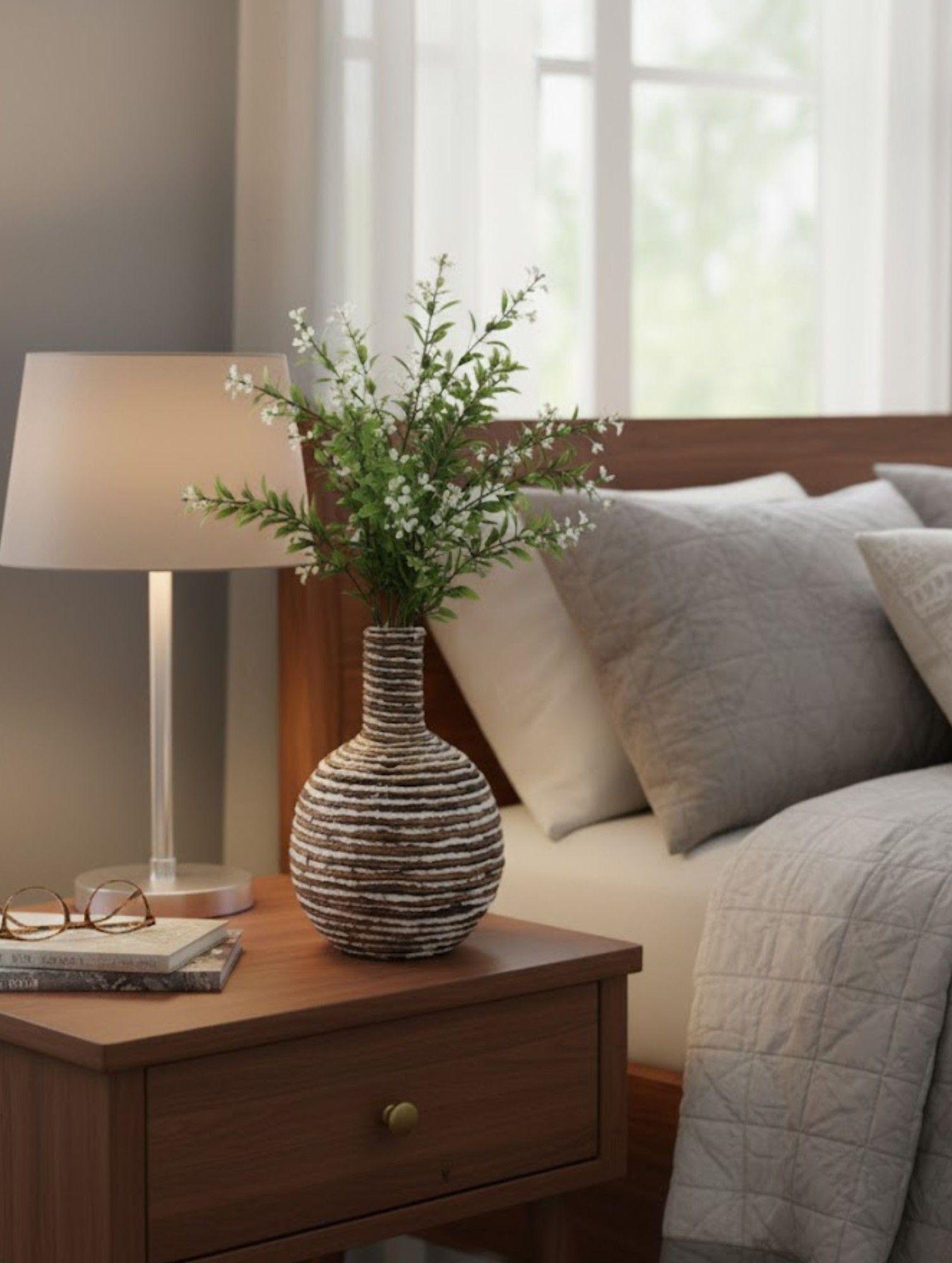 Florero Decorativo Jarrón Moderno Estilo Artesanal Jhn-6