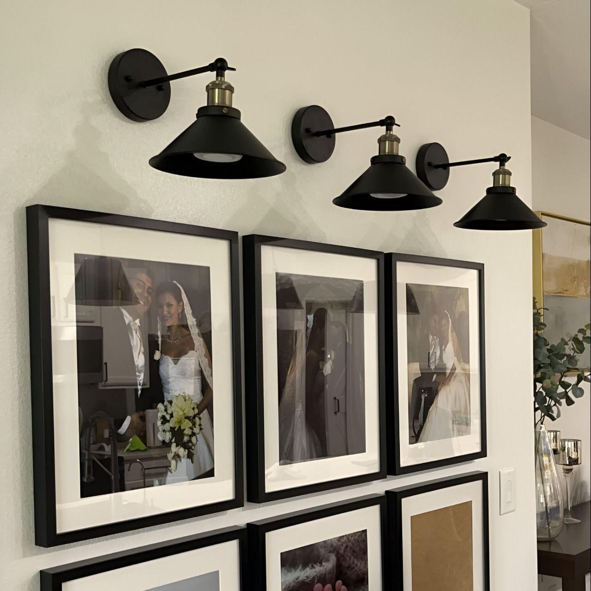 Lámpara Pared Nórdica Industrial Decorativa Negra Cobre Jhn-8