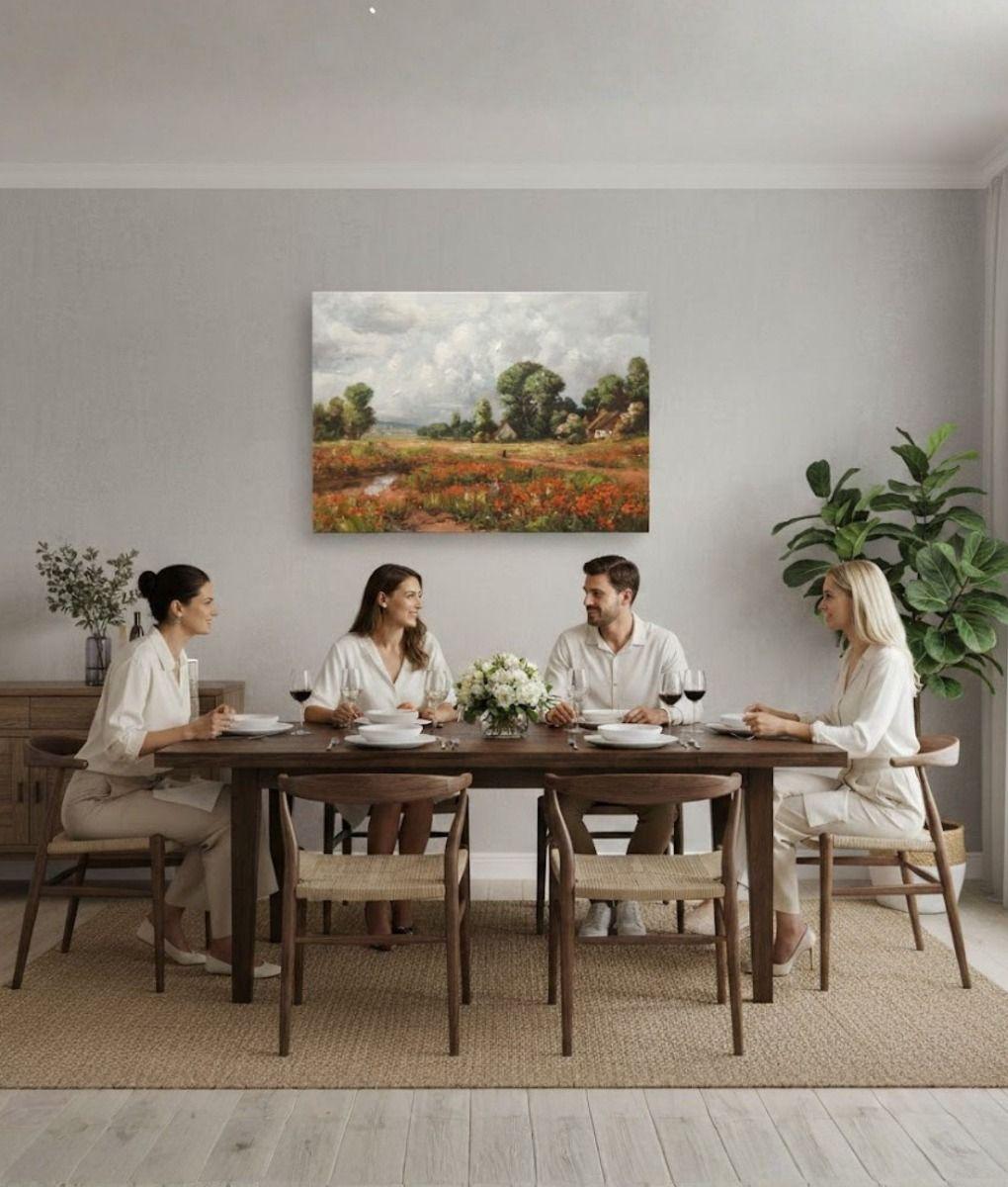 Cuadro Decorativo Paisaje Campo Arte Pared Adorno Hogar Jhn-2