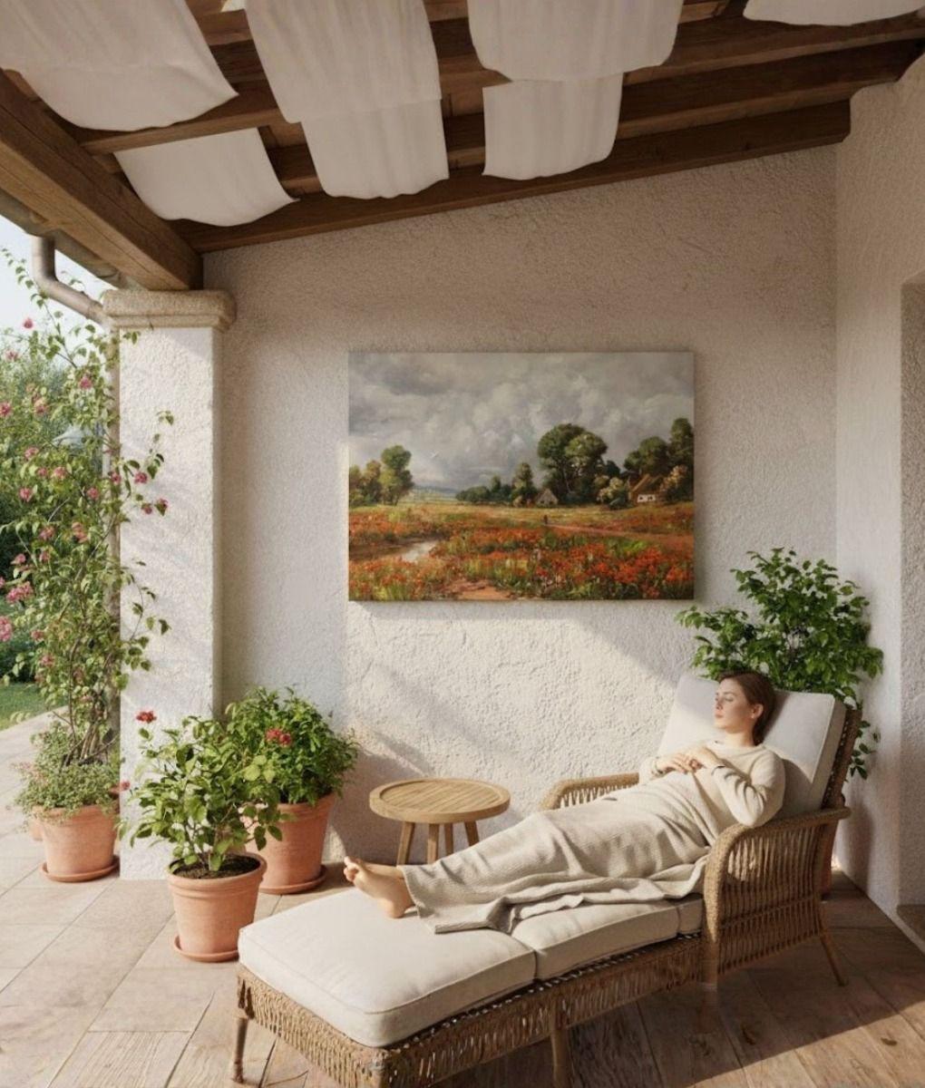 Cuadro Decorativo Paisaje Campo Arte Pared Adorno Hogar Jhn-3