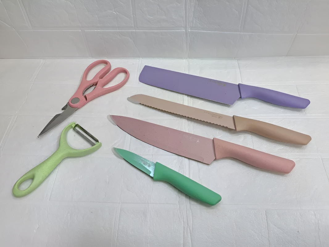 Juego de Cuchillos Antiadherente Cocina Acero Inoxidable Lau-5