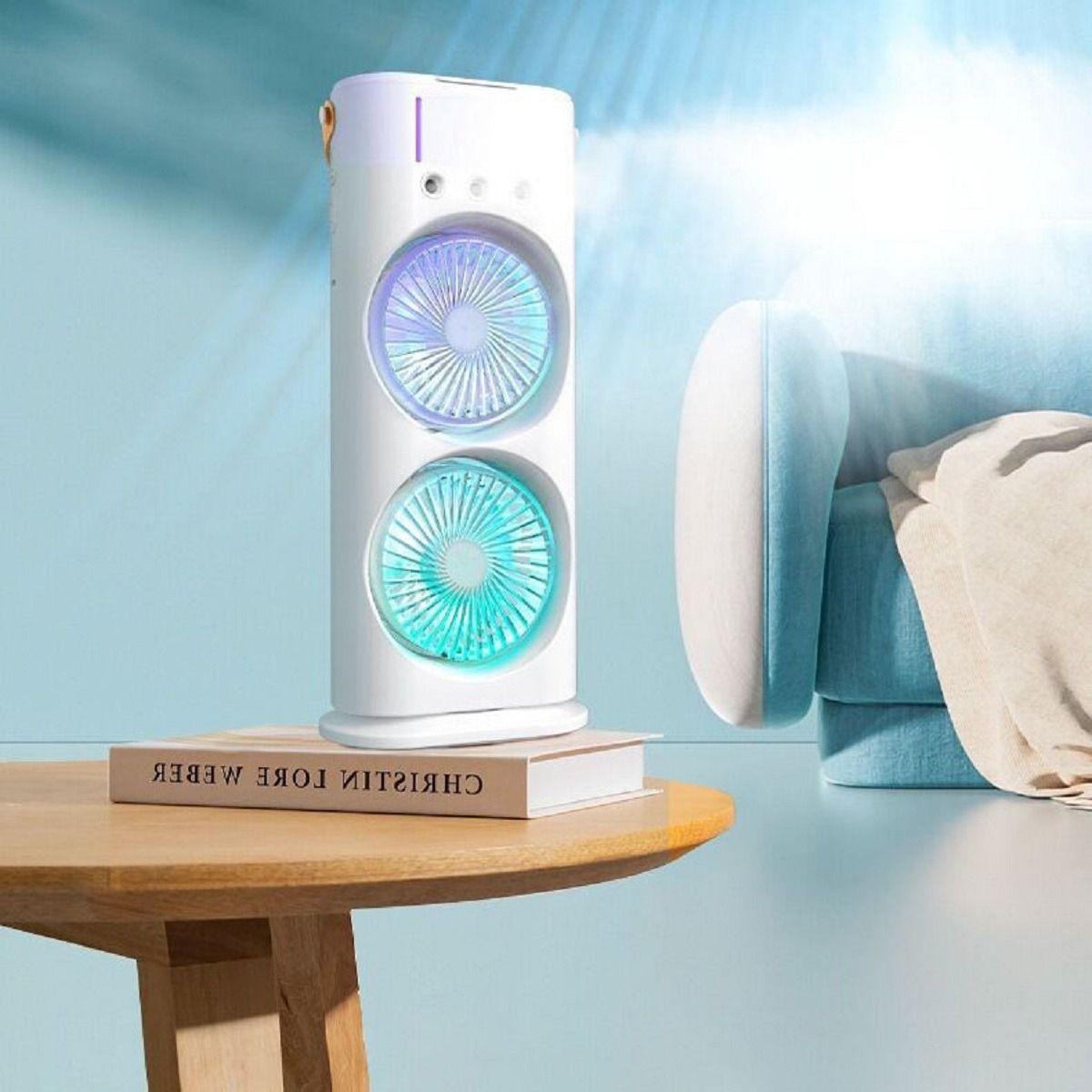 Ventilador Portátil Escritorio Doble 12'' Práctico Hogar Lau-5