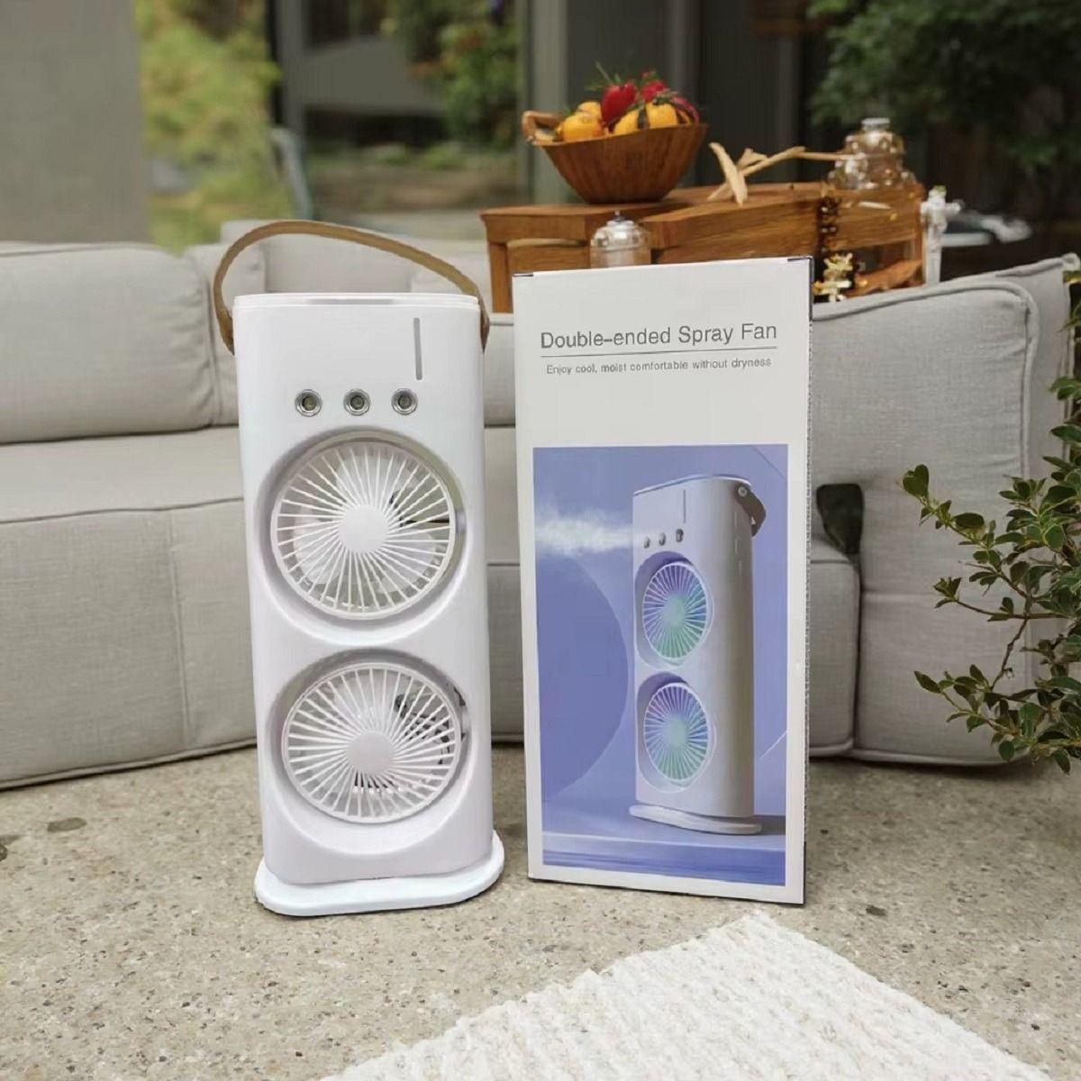 Ventilador Portátil Escritorio Doble 12'' Práctico Hogar Lau-9