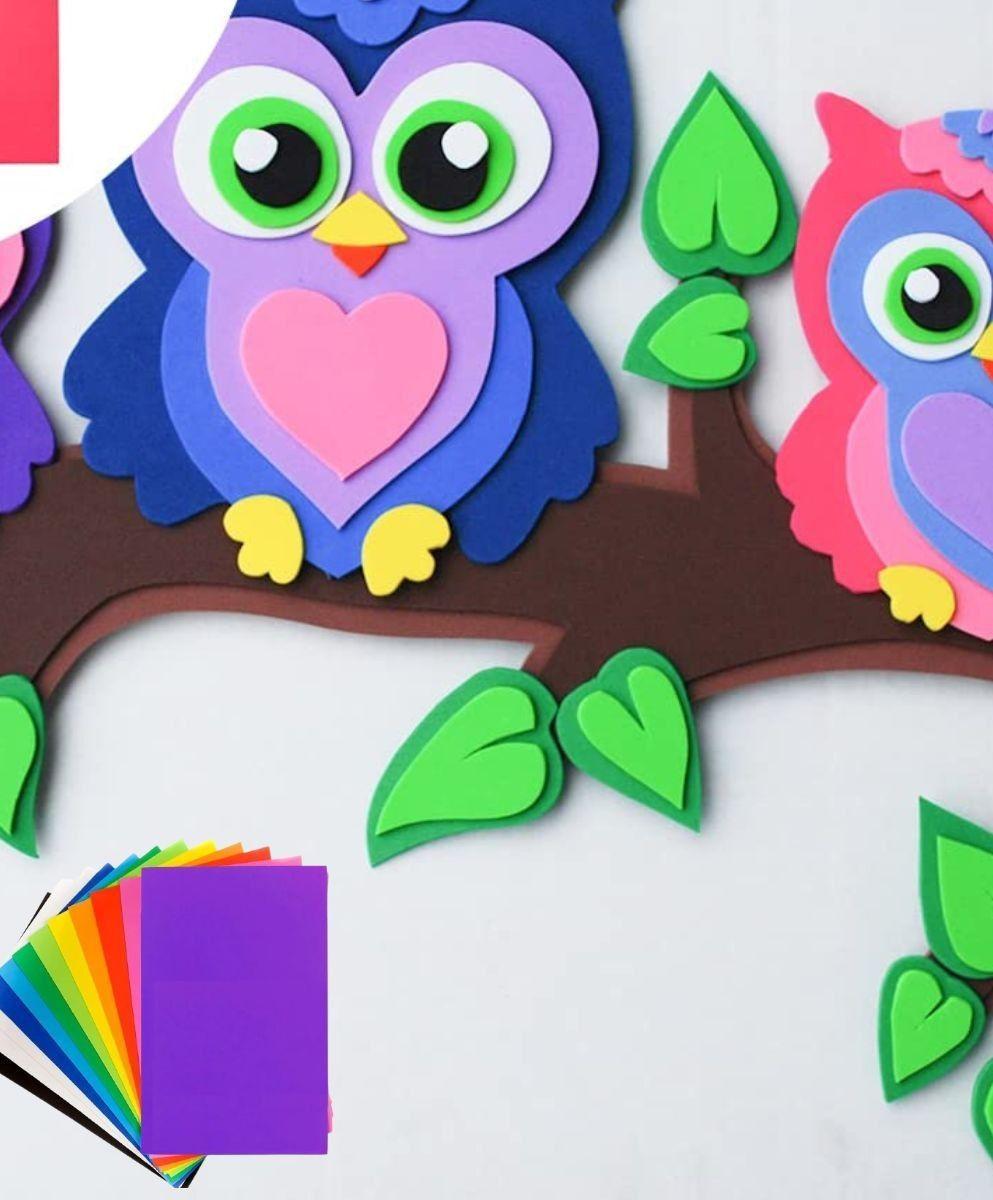 Goma Eva Lisa Colores Surtidos Manualidades Foamy Jhn-4