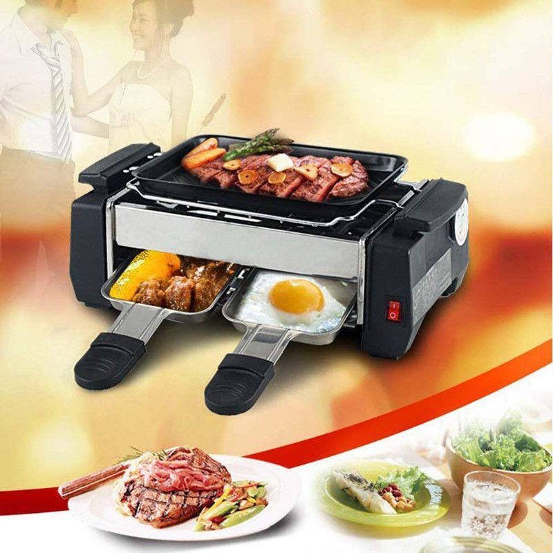 Parrilla Raclette Eléctrica Cocina Barbacoa Tostadora Rondon-2
