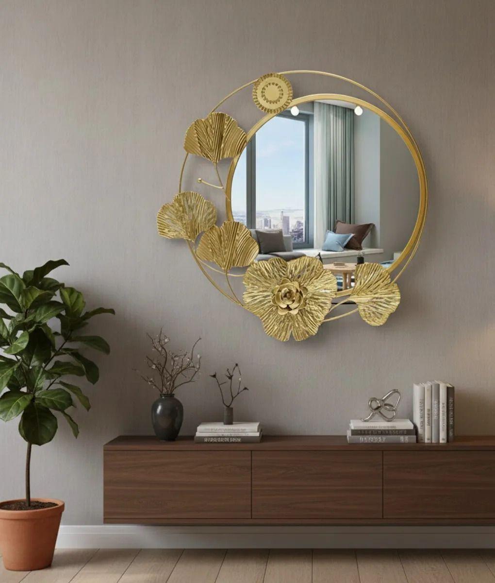 Espejo Decorativo Pared Diseño Inspiración Botánica Jhn-9