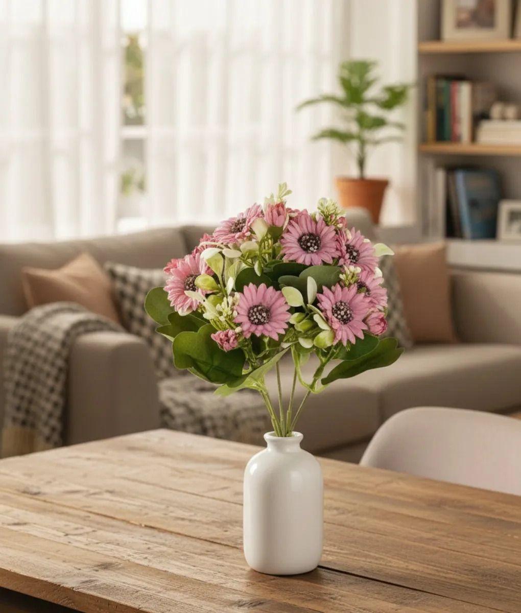 Set 4 Adorno Floral Artificial Decoración Ramo Elegante Jhn-6