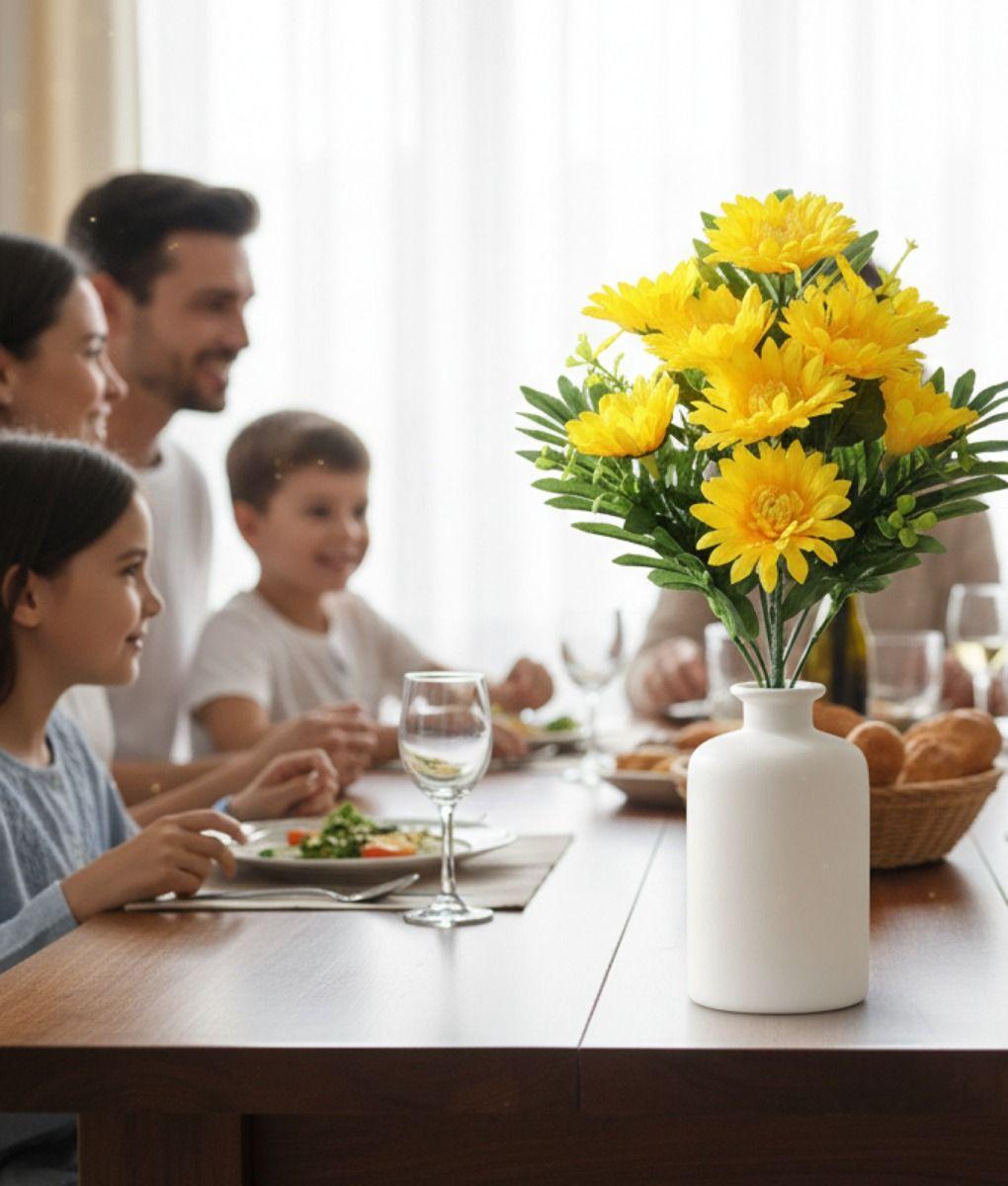 Set 2 Flores Artificiales Ramo Decorativo Girasoles Jhn-4