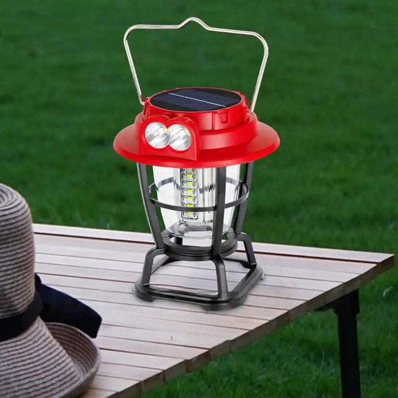Linterna Camping Solar Led Multifuncional Usb Libre Rondon-4