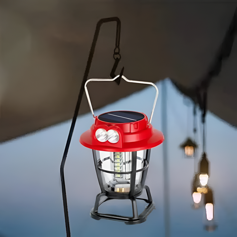 Linterna Camping Solar Led Multifuncional Usb Libre Rondon-5