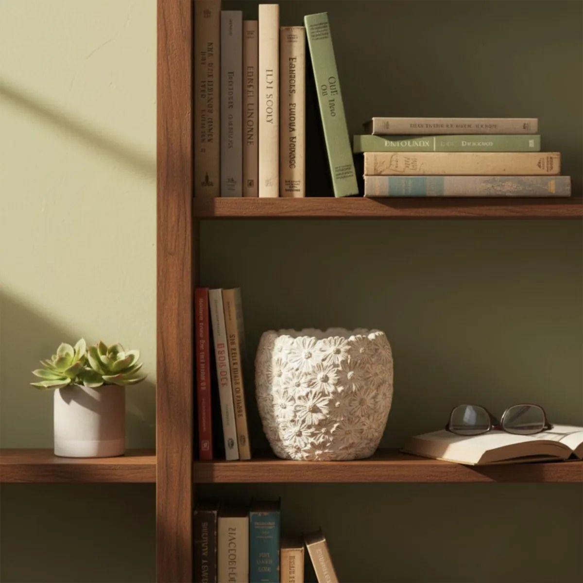 Maceta Decorativa Diseño Flores Macetero Minimalista Jhn-7