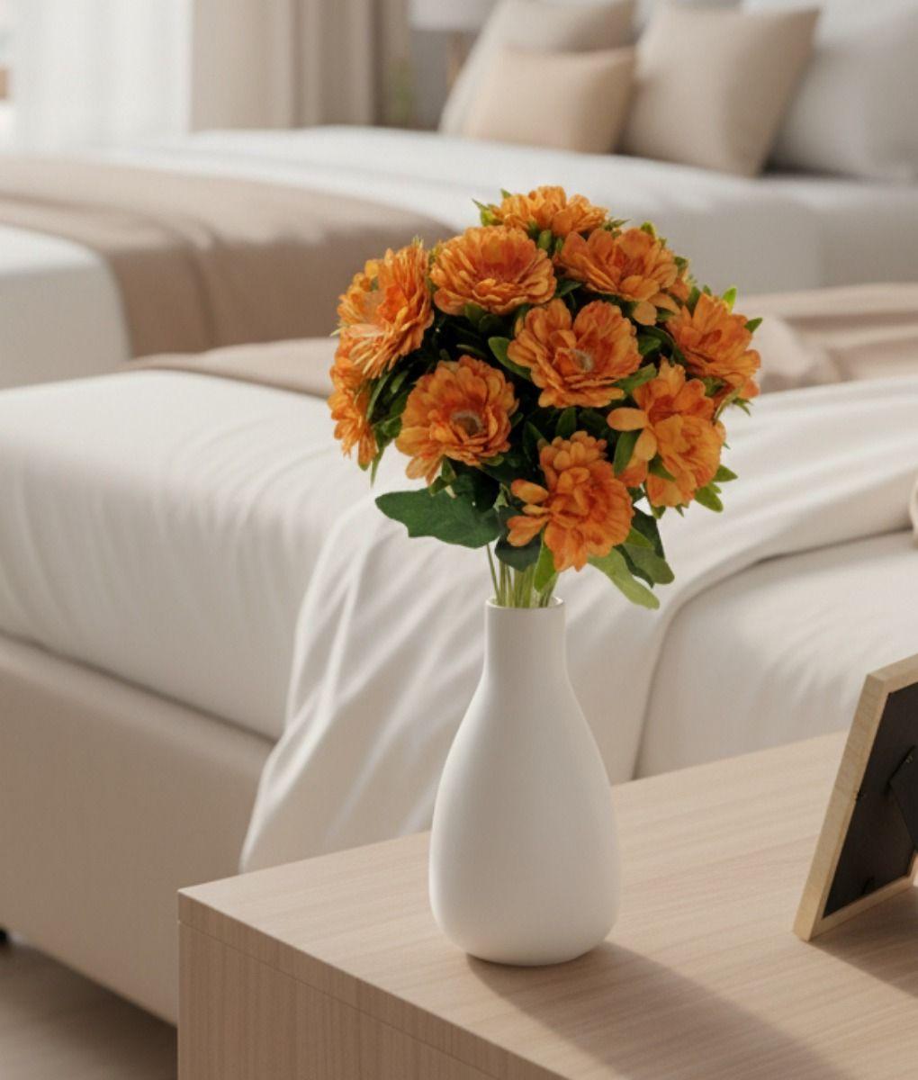 Flores Artificiales Ramo Crisantemos Floral Decoración Jhn-6