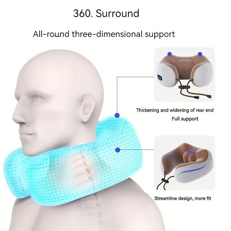 Masajeador Cuello Almohada Viaje Dolor Cervical U Rondon-5