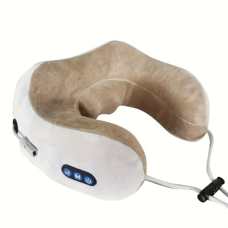 Masajeador Cuello Almohada Viaje Dolor Cervical U Rondon-6