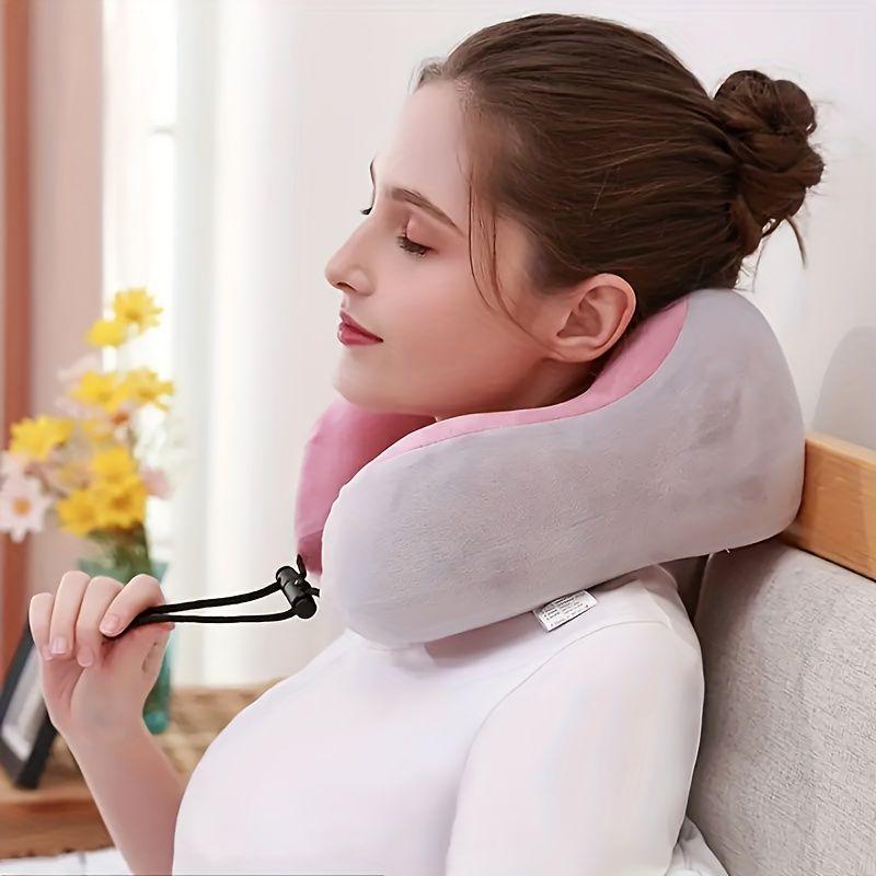 Masajeador Cuello Almohada Viaje Dolor Cervical U Rondon-7