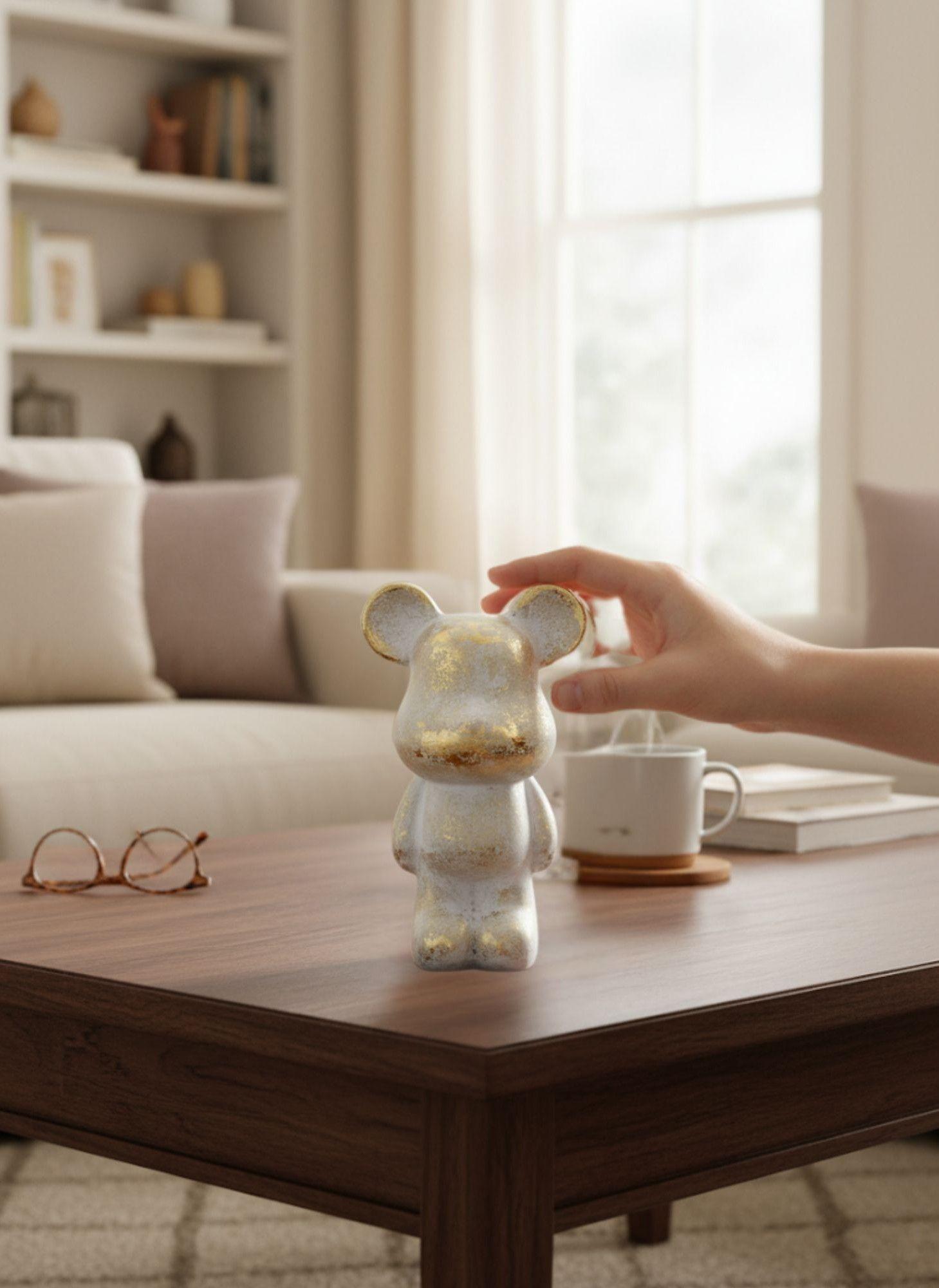 Figura Decorativa Oso Adorno Moderno Arte Hogar Jhn-2