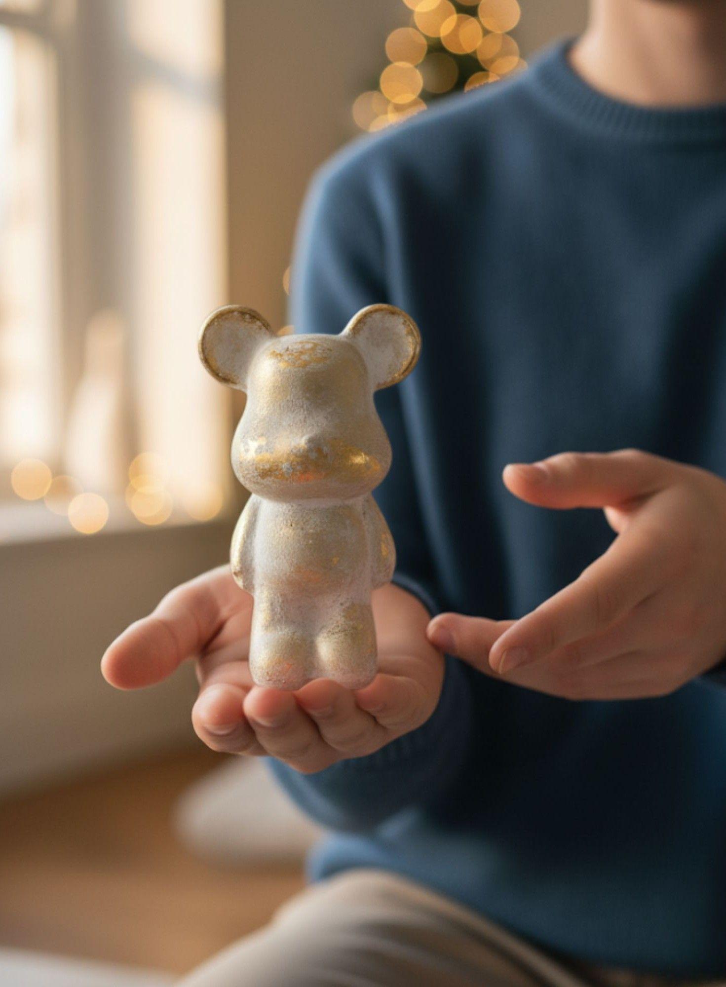 Figura Decorativa Oso Adorno Moderno Arte Hogar Jhn-3