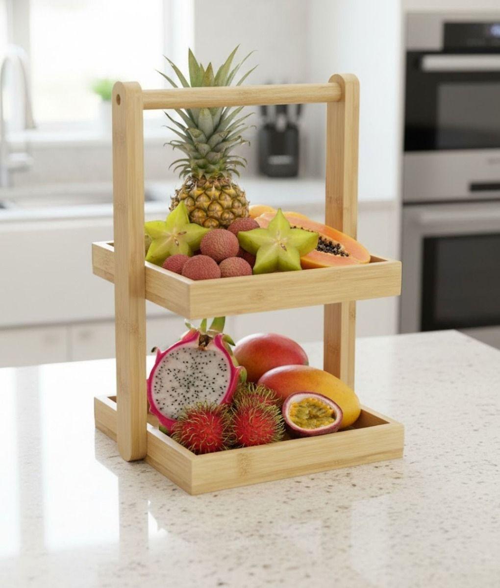 Bandeja Decorativa Organizador Versátil 2 Niveles Asa Jhn-7