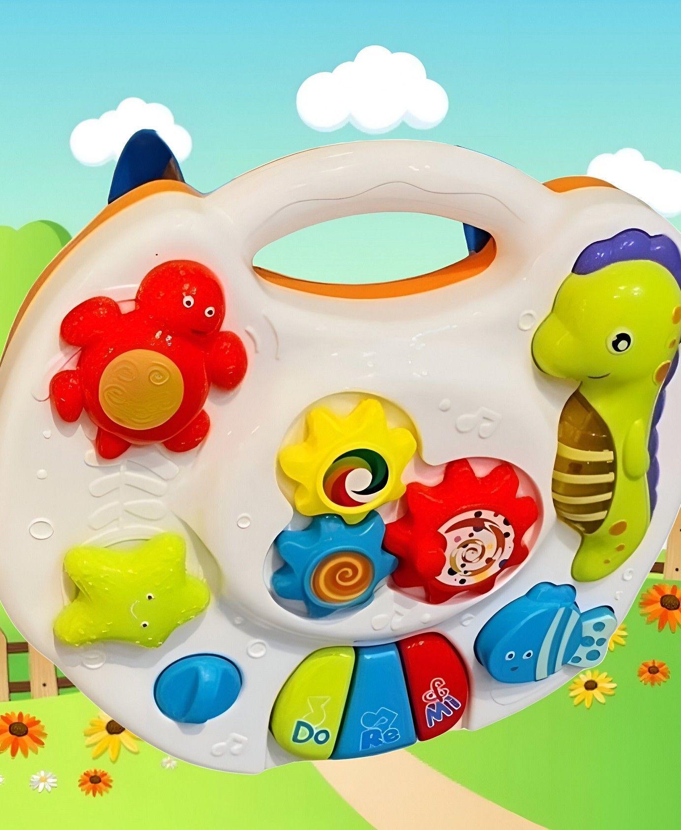 Mesa Aprendizaje Musical Juguete Didáctico 2en1 Niños Jhn-4