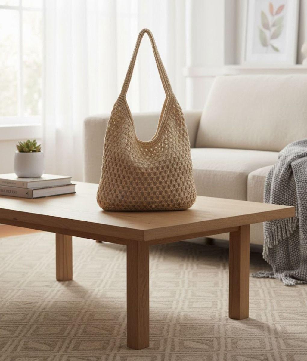 Cartera Bolso Verano Calado Diseño Artesanal Casual Jhn-9