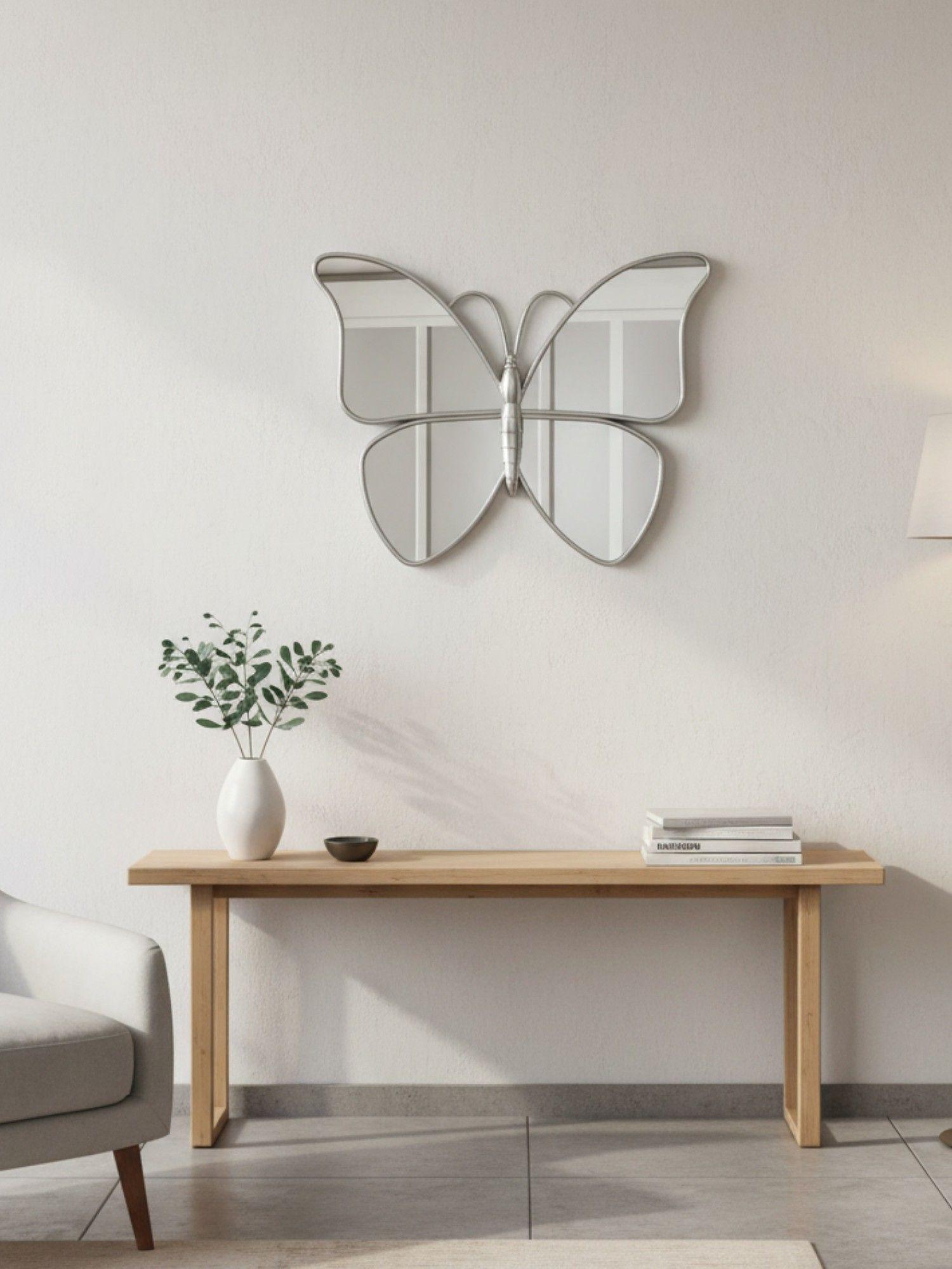 Set 3 Espejo Decorativo Pared Mariposa Funcional Hogar Jhn-3