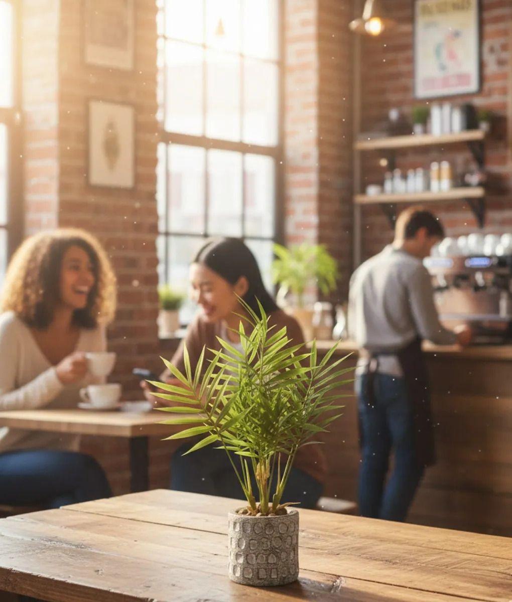 Planta Decorativa Artificial Palmera Adorno Botánico Jhn-4