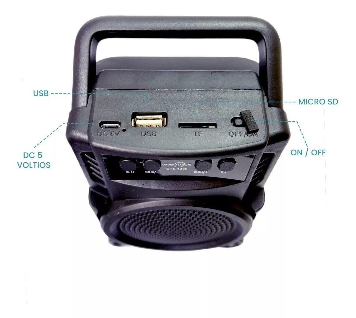 Parlante Portátil Pequeño Sonido Calidad Usb Musica Jer-4