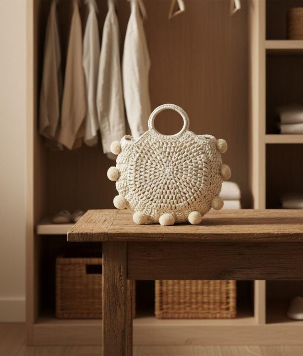 Cartera Bolso Mano Moderno Diseño Artesanal Bohemio Jhn-5