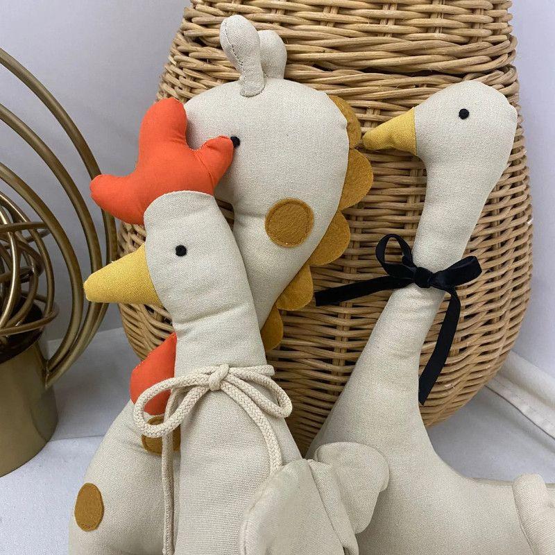 Muñeco Juguete Apego Gallo Ganso Jirafa Bebe Lau-3