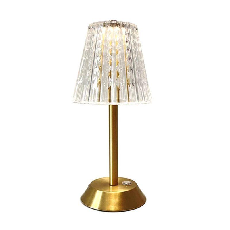 Lampara Recargable Cristal Dormitorio Escritorio Decoracion -1