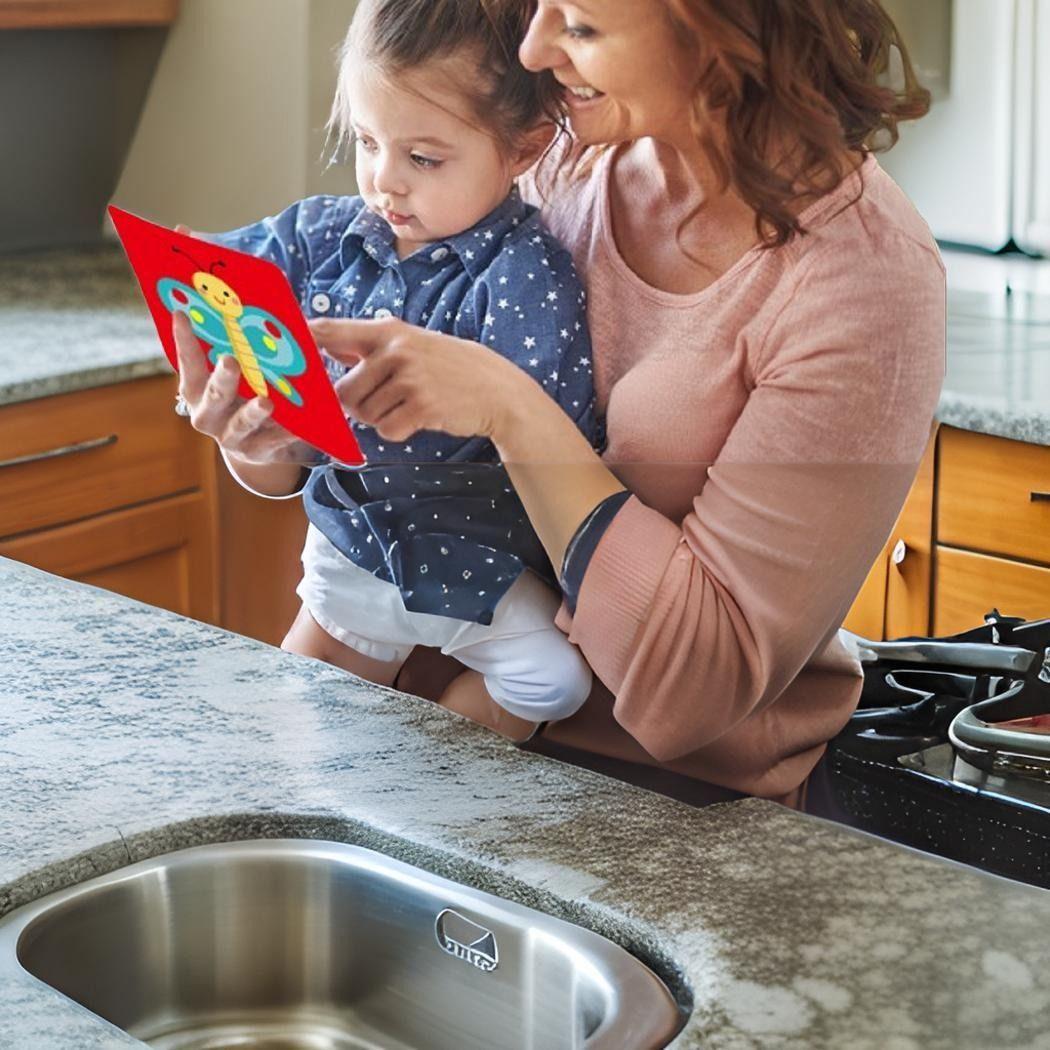 Set de 6 Tarjetas Estimulación Visual Bebé 6-18 Meses Jhn-8