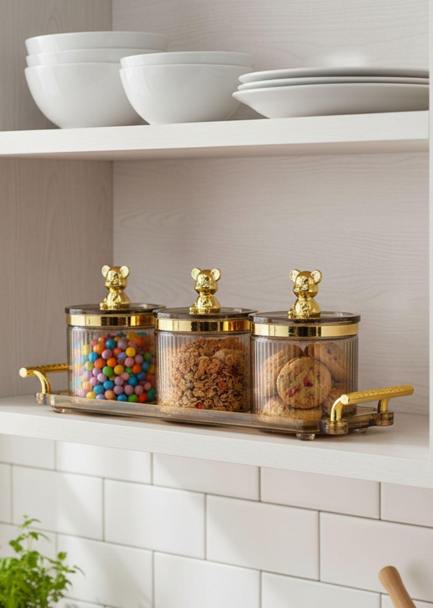 Frasco Decorativo Moderno Juego Adorno Hogar Contenedor Jhn-6