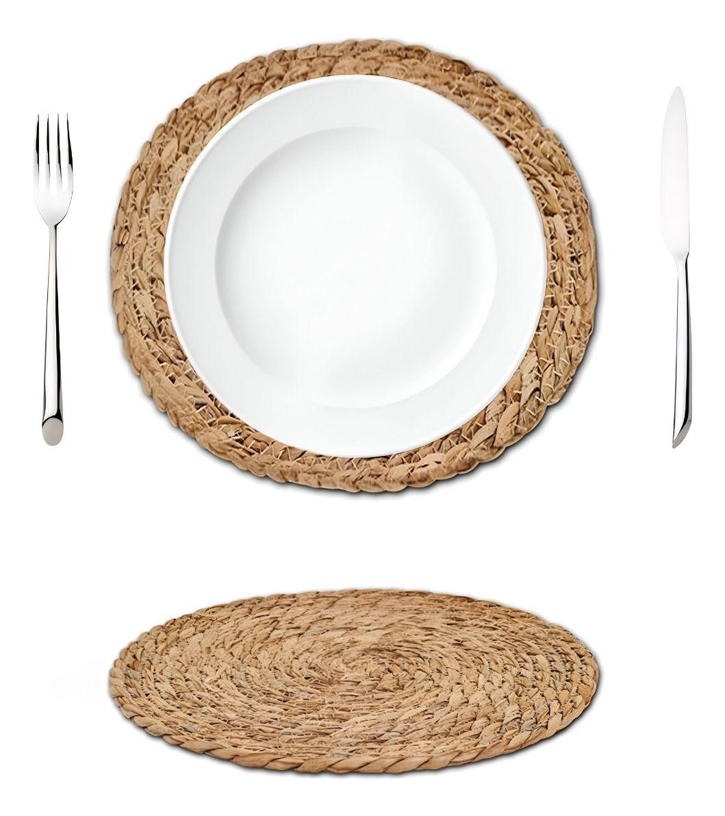 Set 3 Manteles Individuales Mimbre Mesa Decorativo Jhn-1