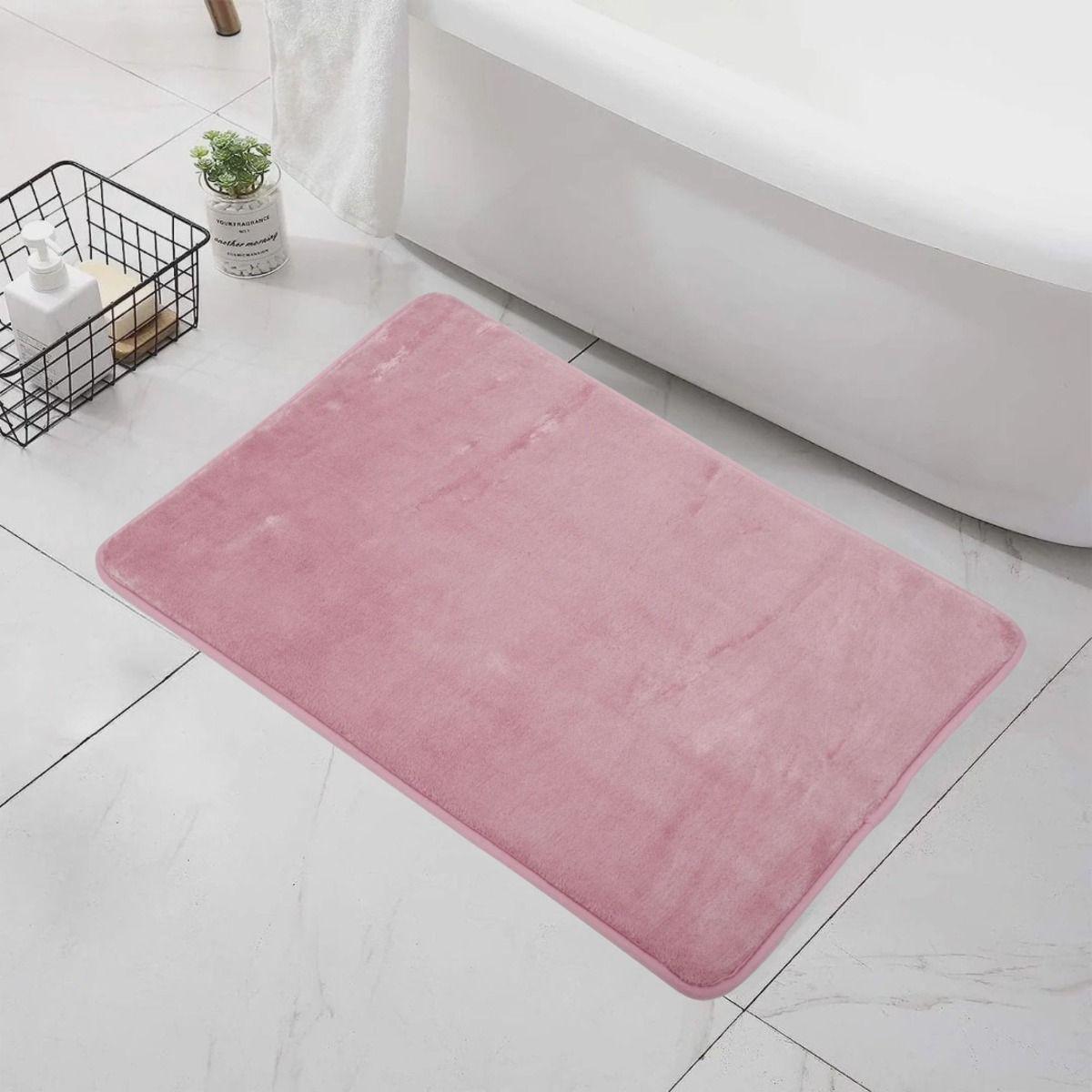 Set 3 Alfombra Baño Suave Antideslizante Terciopelo Jhn-5