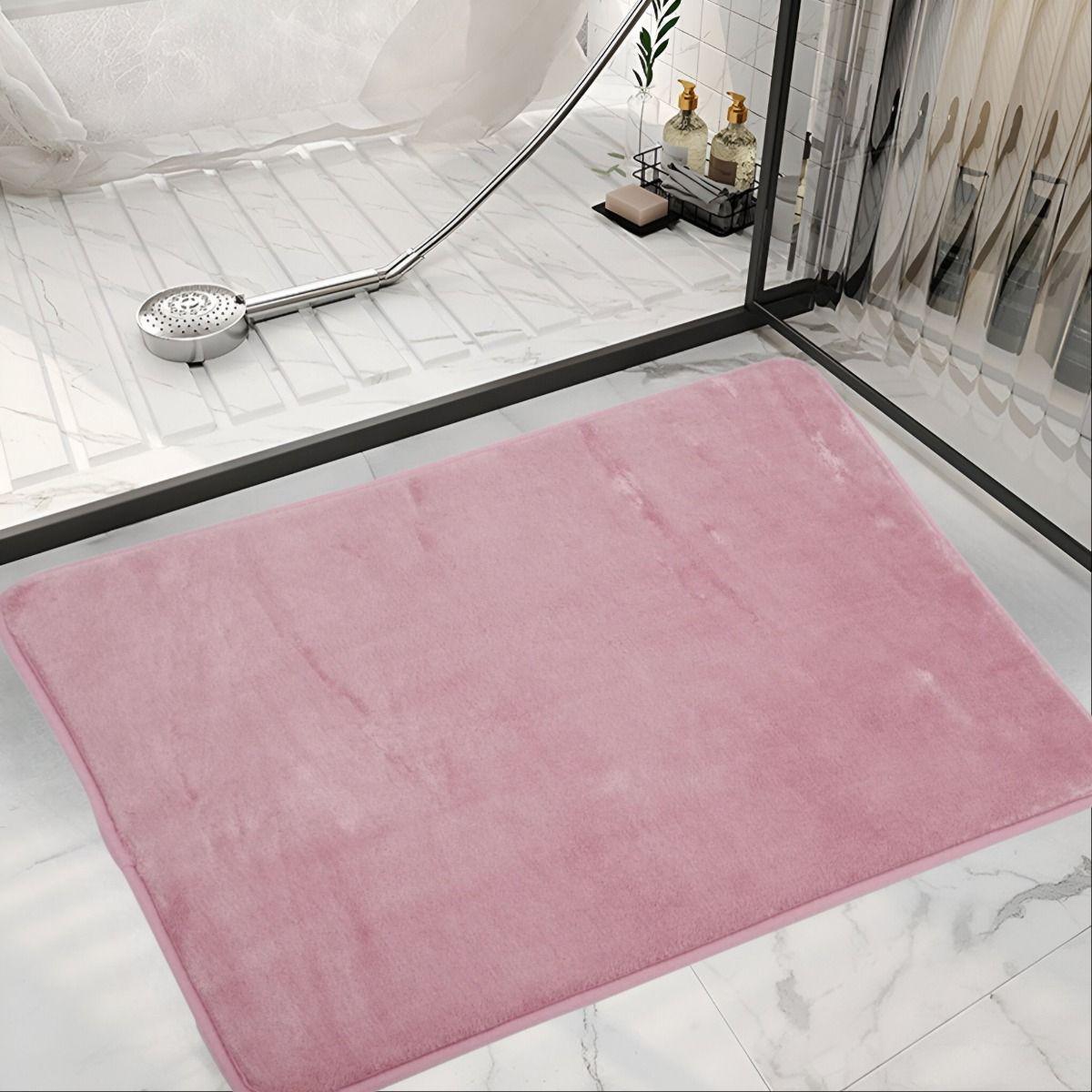 Set 3 Alfombra Baño Suave Antideslizante Terciopelo Jhn-7