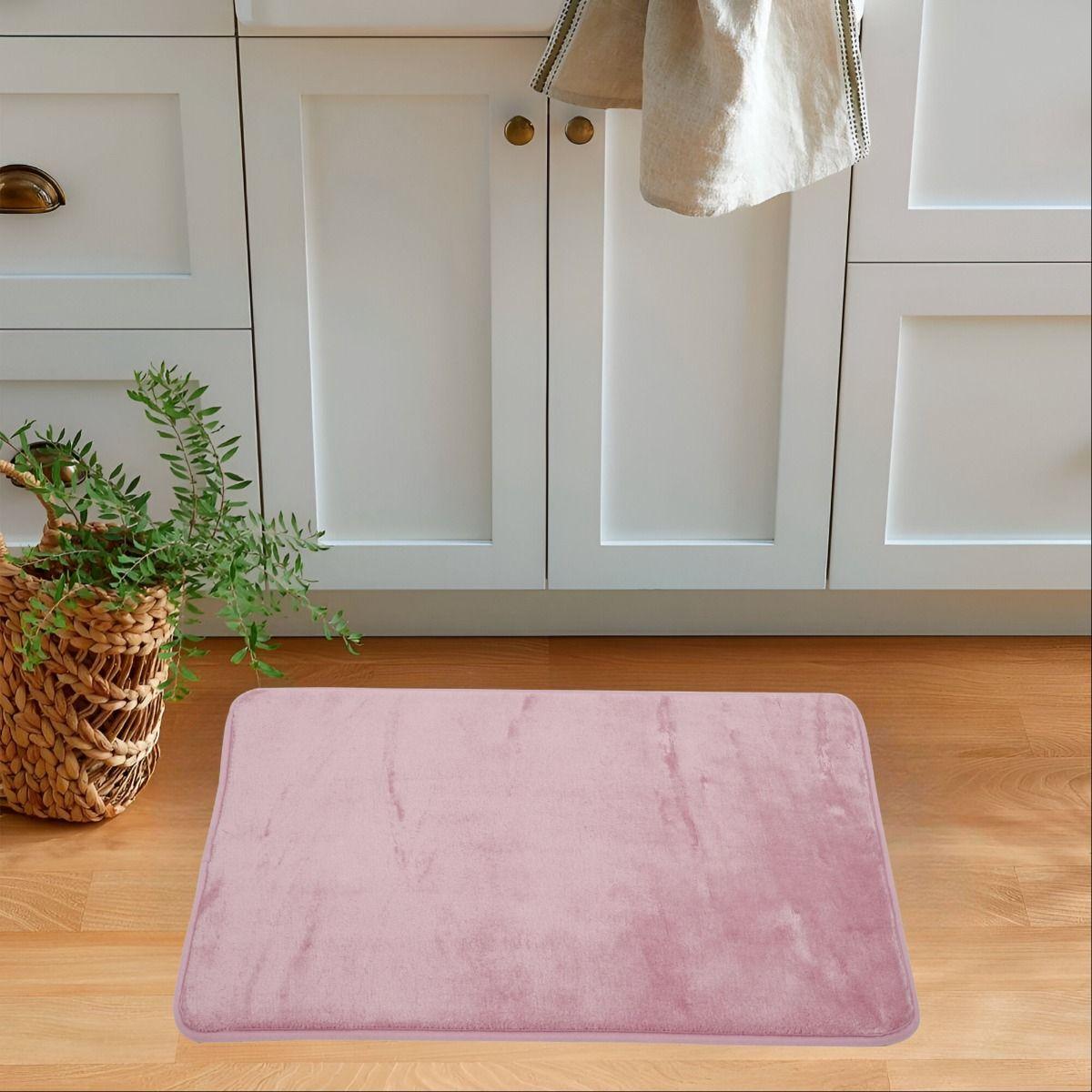 Set 3 Alfombra Baño Suave Antideslizante Terciopelo Jhn-8