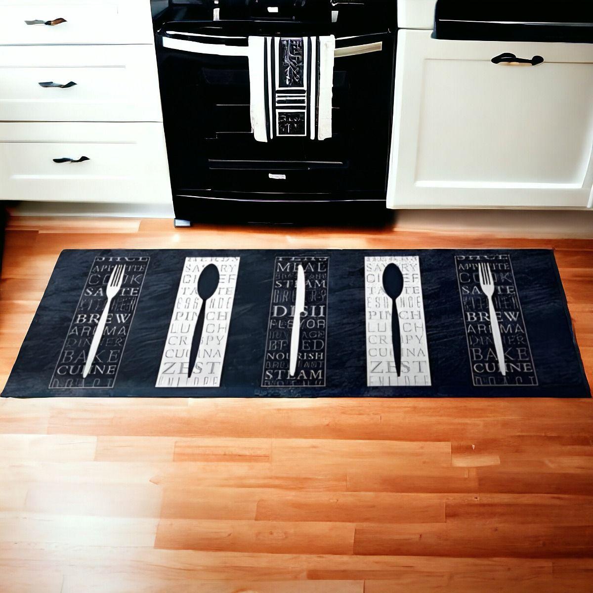 Alfombra Cocina 2 Piezas Antideslizante PVC Estampado Jhn-6