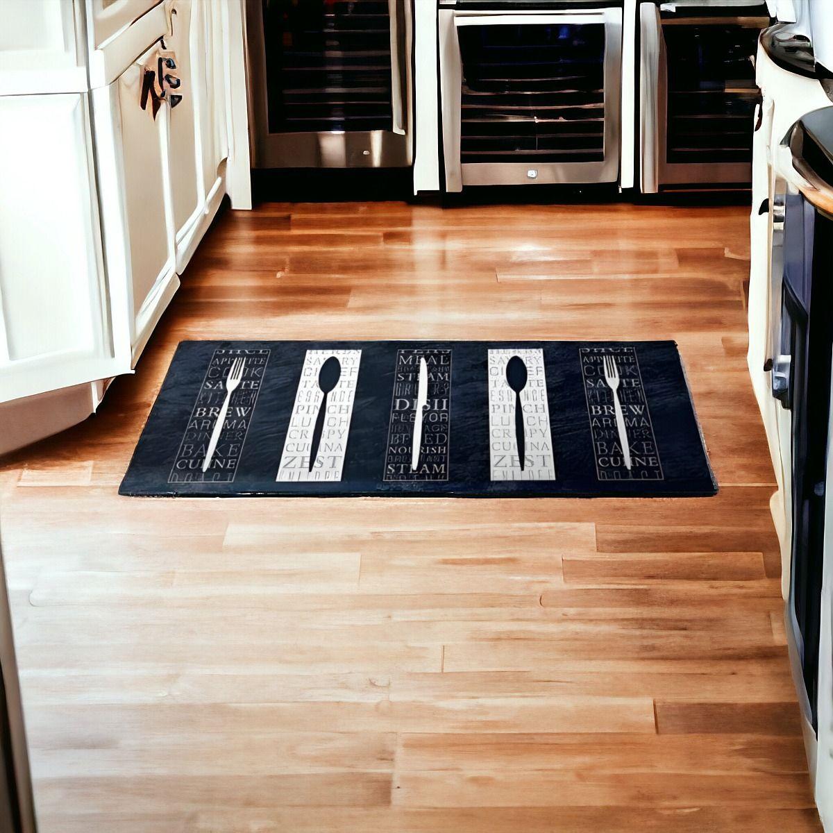 Alfombra Cocina 2 Piezas Antideslizante PVC Estampado Jhn-7