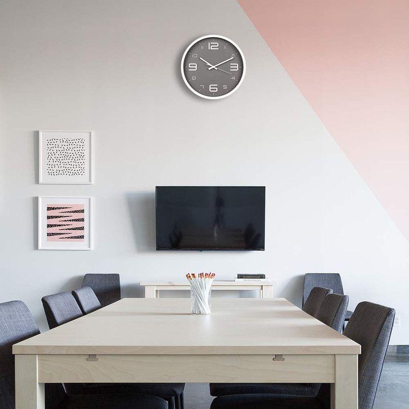 Reloj Pared Hogar Silencioso Decoracion Moderno Sala Jer-3