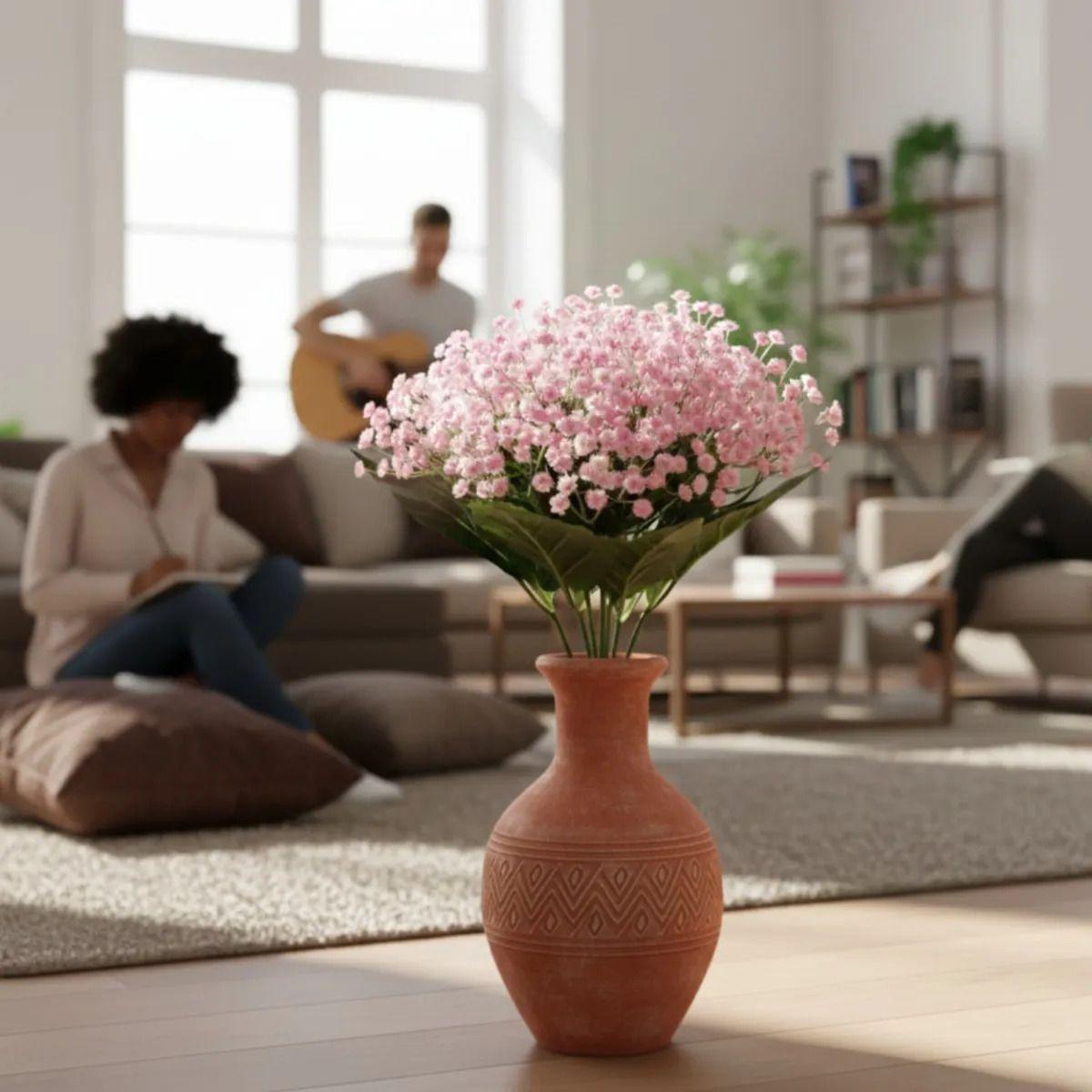 Set 2 Ramo Floral Decorativo Artificial Estilo Atemporal Jhn-4