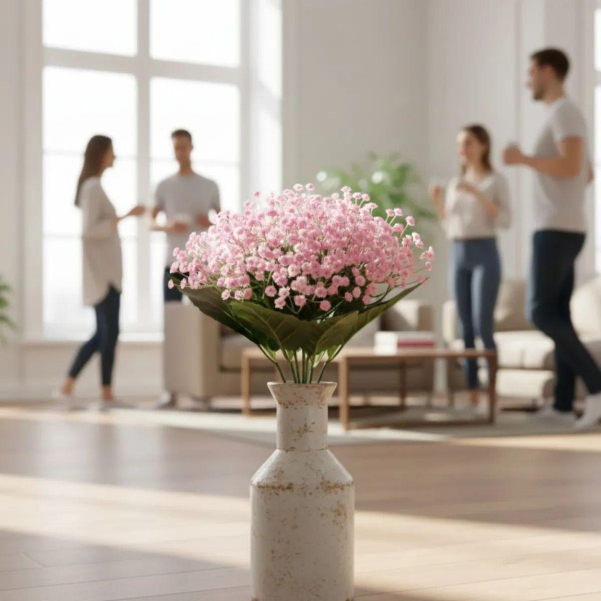 Set 2 Ramo Floral Decorativo Artificial Estilo Atemporal Jhn-5