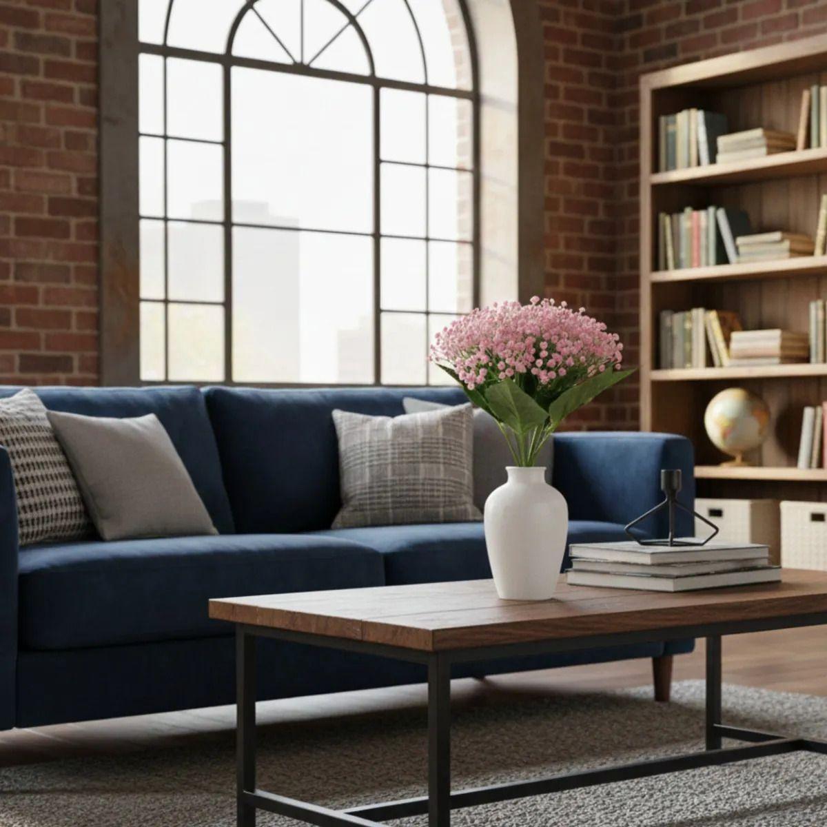 Set 2 Ramo Floral Decorativo Artificial Estilo Atemporal Jhn-8