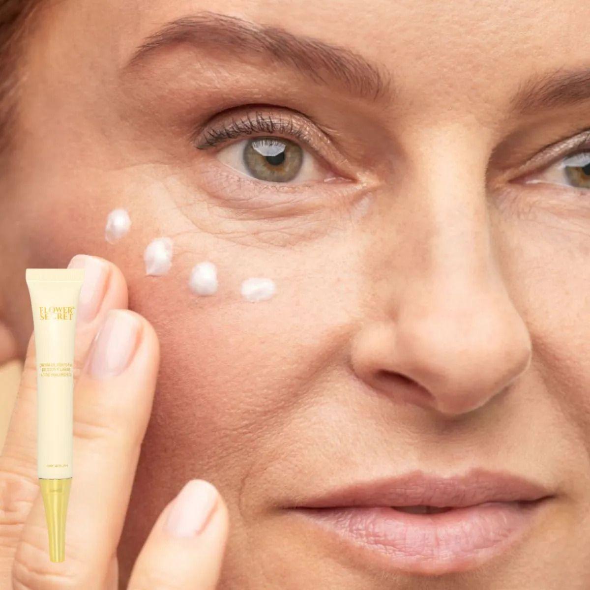 SET 3 CREMA CONTORNO DE OJOS Y LABIOS AC HIALURONICO LAU-7