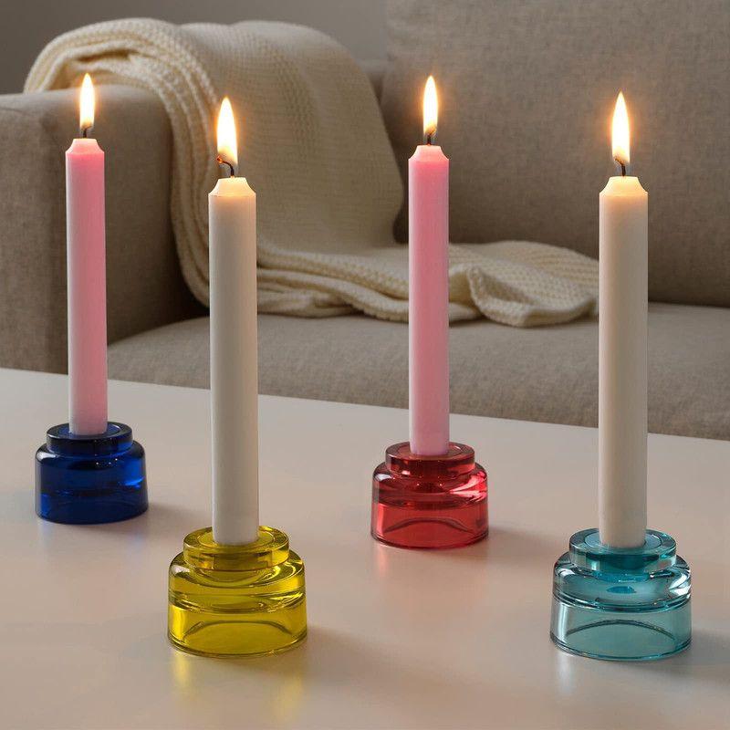 Velas cónicas Largas Sin Humo Navidad Acción Gracias Rondon-3
