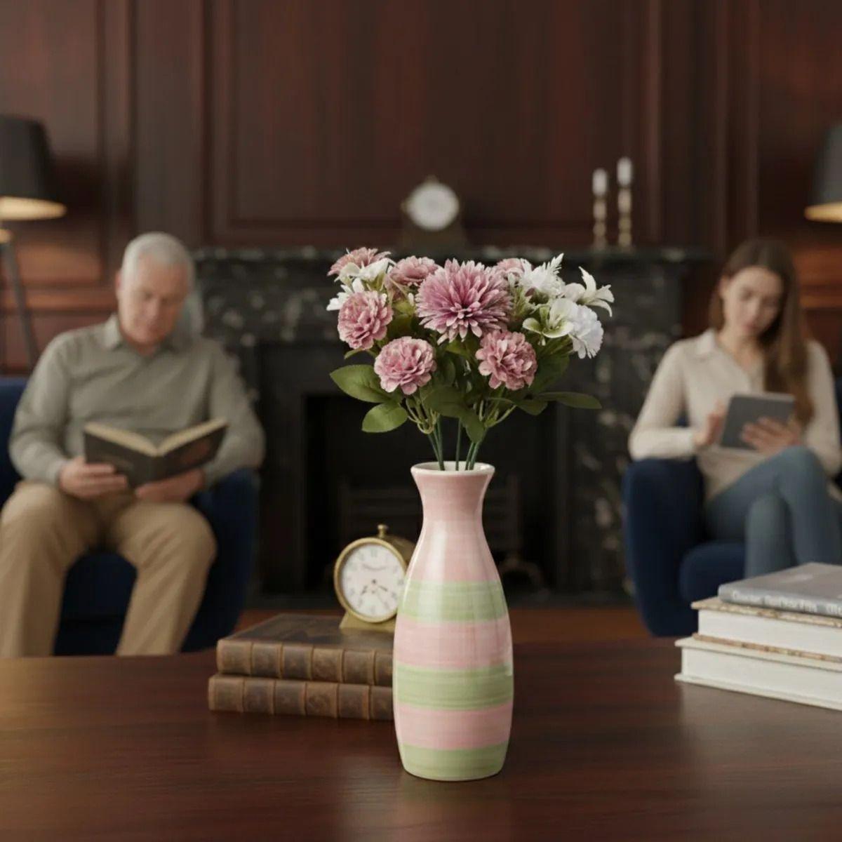 Set 2 Ramo Floral Artificial Artístico Naturaleza Adorno Jhn-2