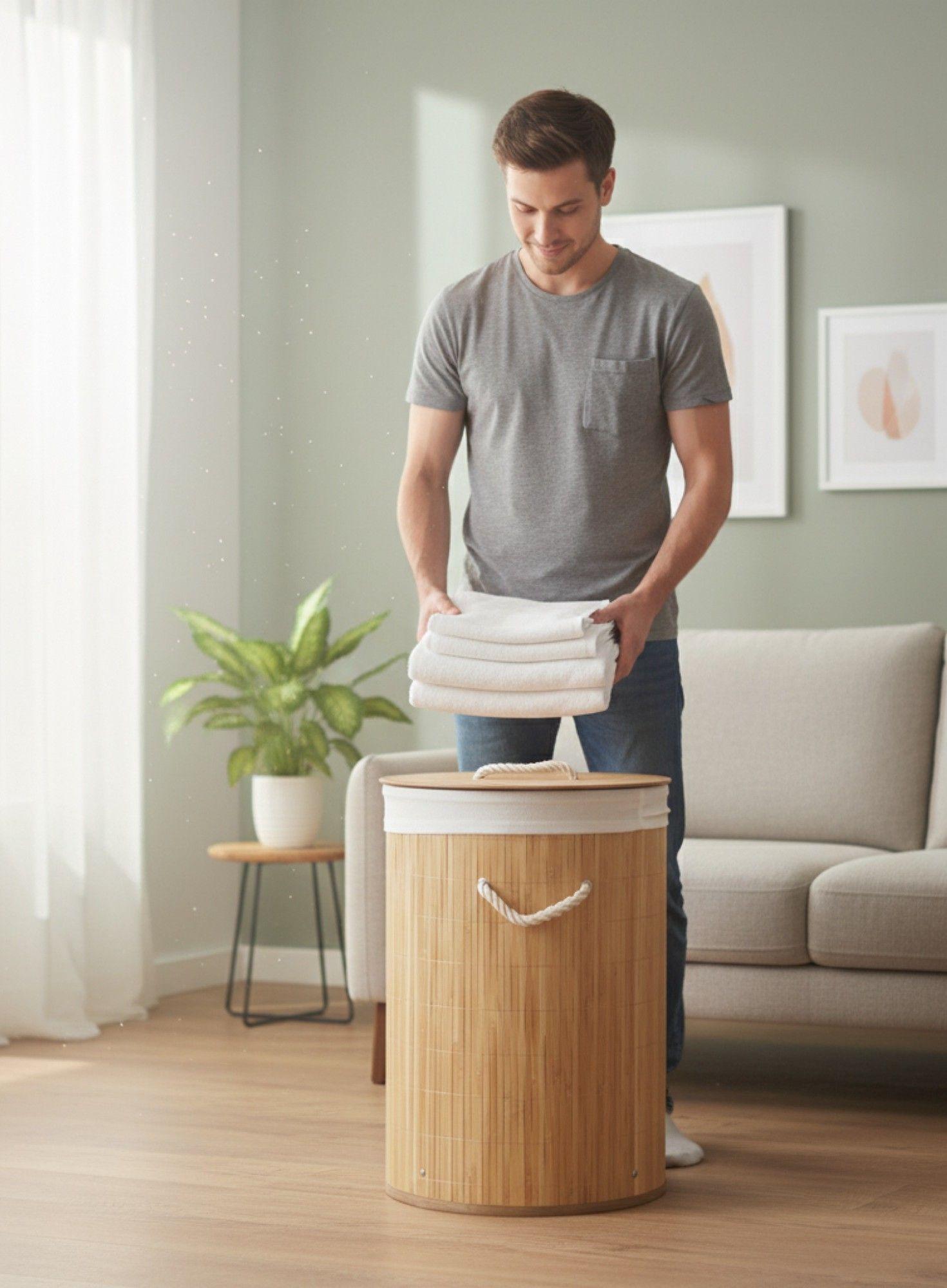 Canasto Organizador Almacenamiento Cesto Estilo Natural Jhn-2