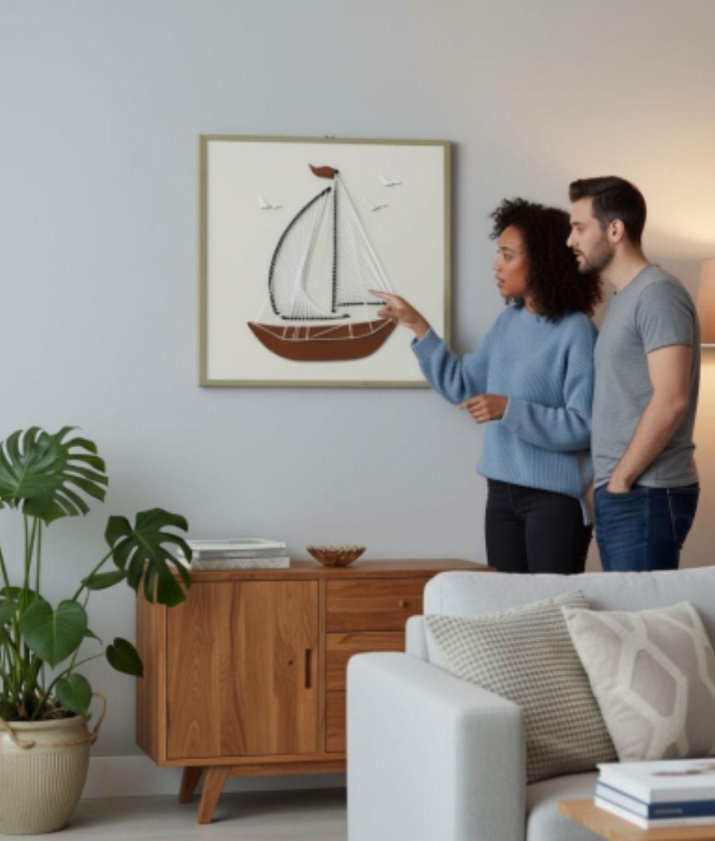 Cuadro Decorativo Adorno Pared Barco Arte Hogar Jhn-3