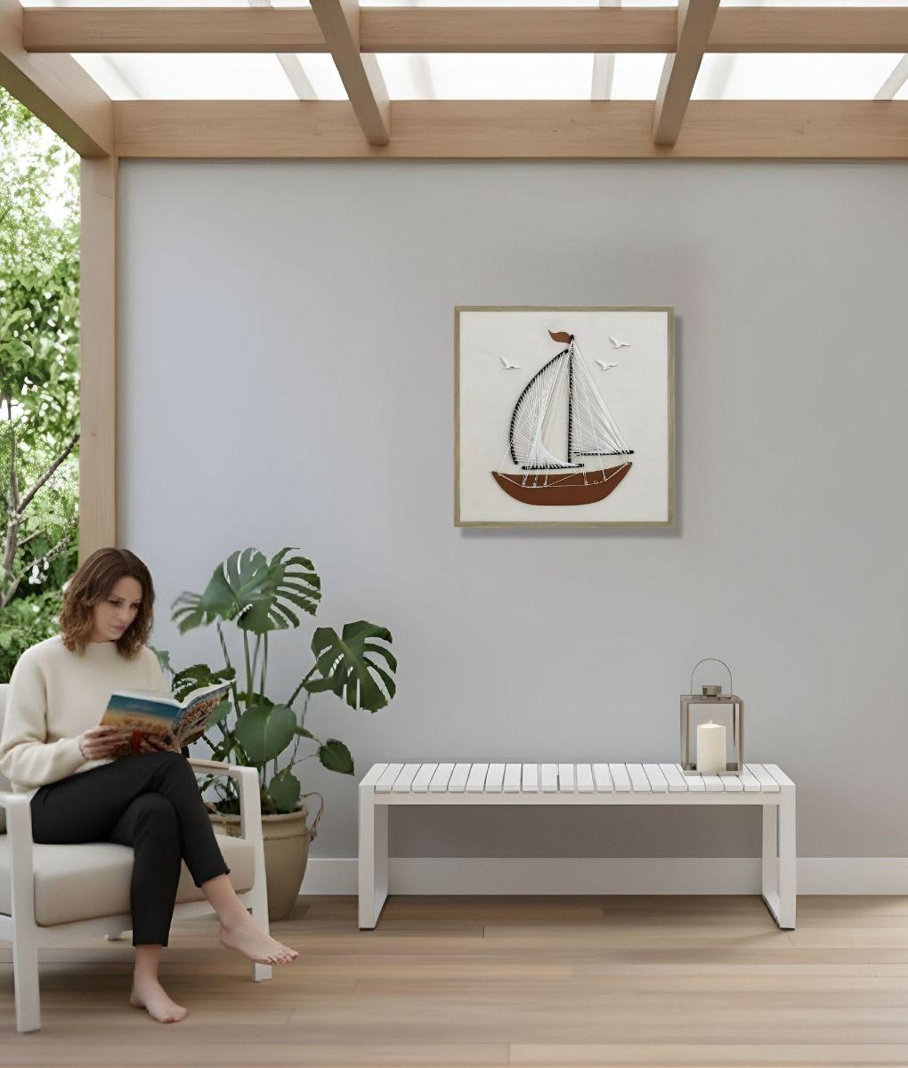 Cuadro Decorativo Adorno Pared Barco Arte Hogar Jhn-4