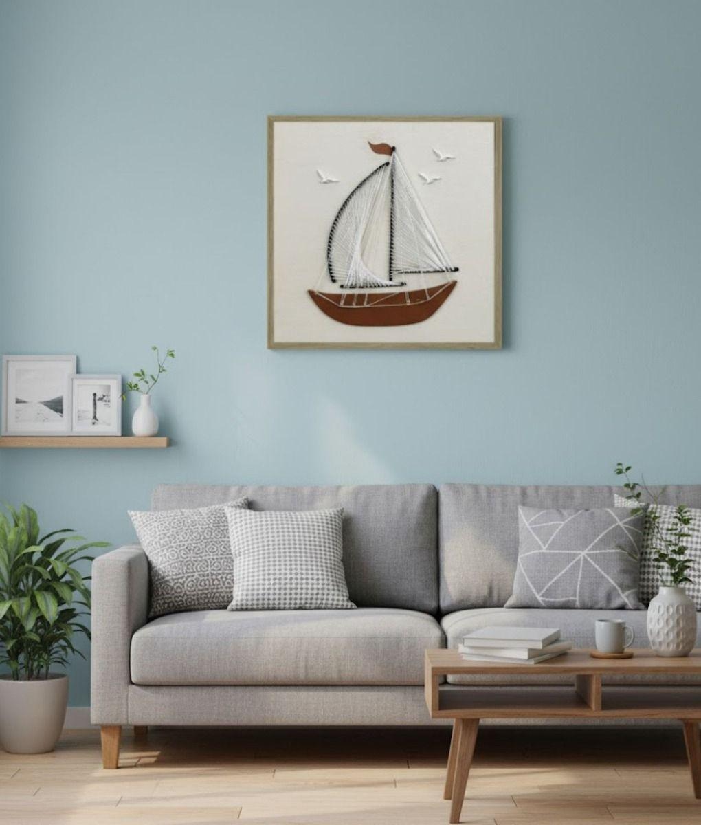 Cuadro Decorativo Adorno Pared Barco Arte Hogar Jhn-6